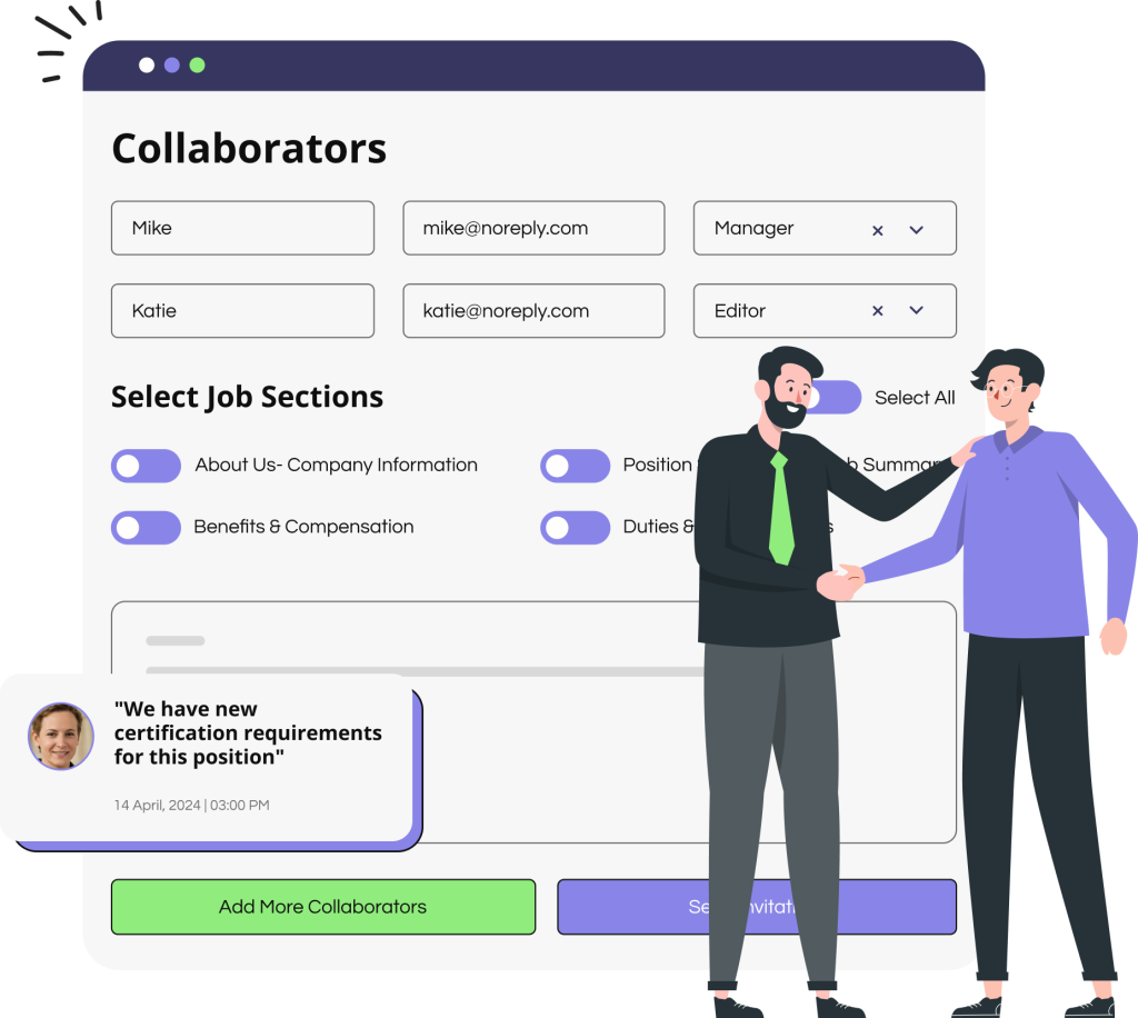 Eliminate job skill gaps with jobs that stay updated as role requirements change