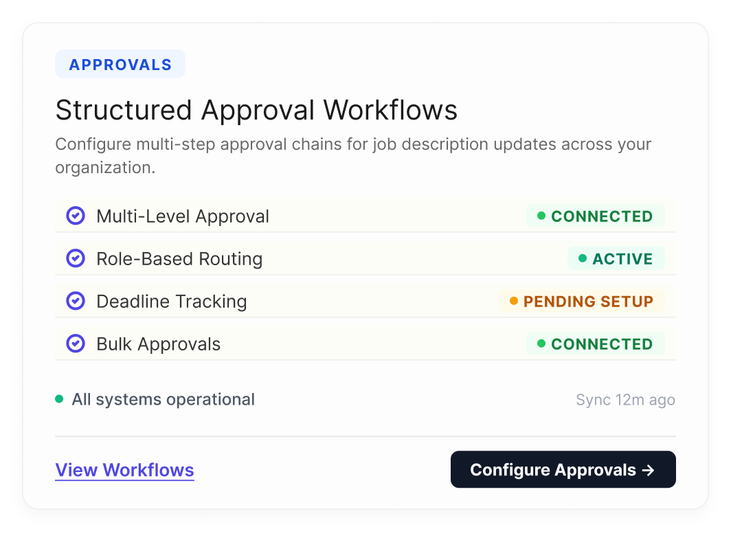 Structured Approval Workflows