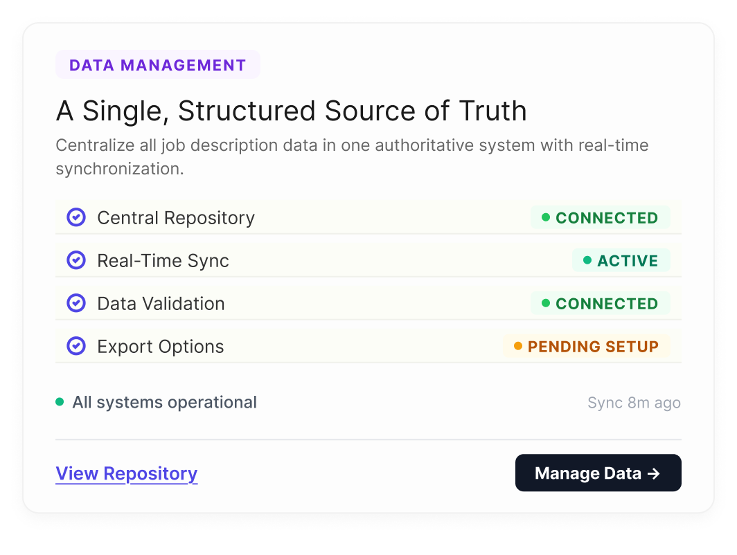 Data Mangement Dashboard