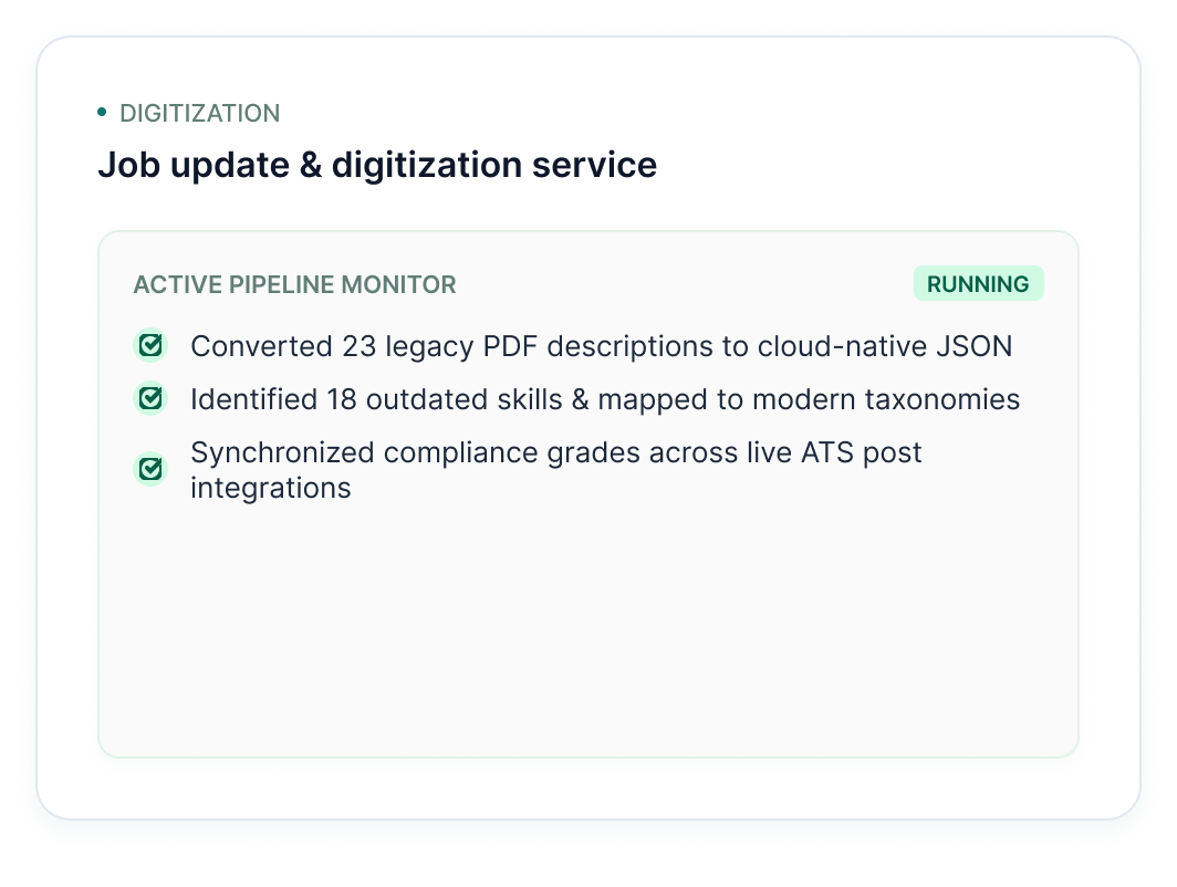 JOb update & digitization Service