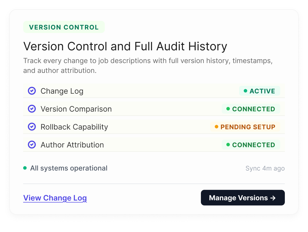 Version Control and Full Audit History