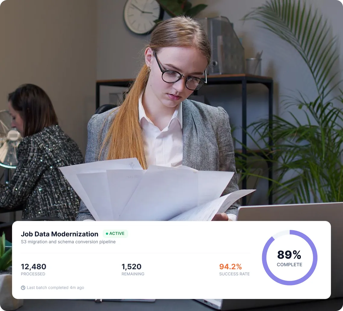 Job Data Modenization Dashboard